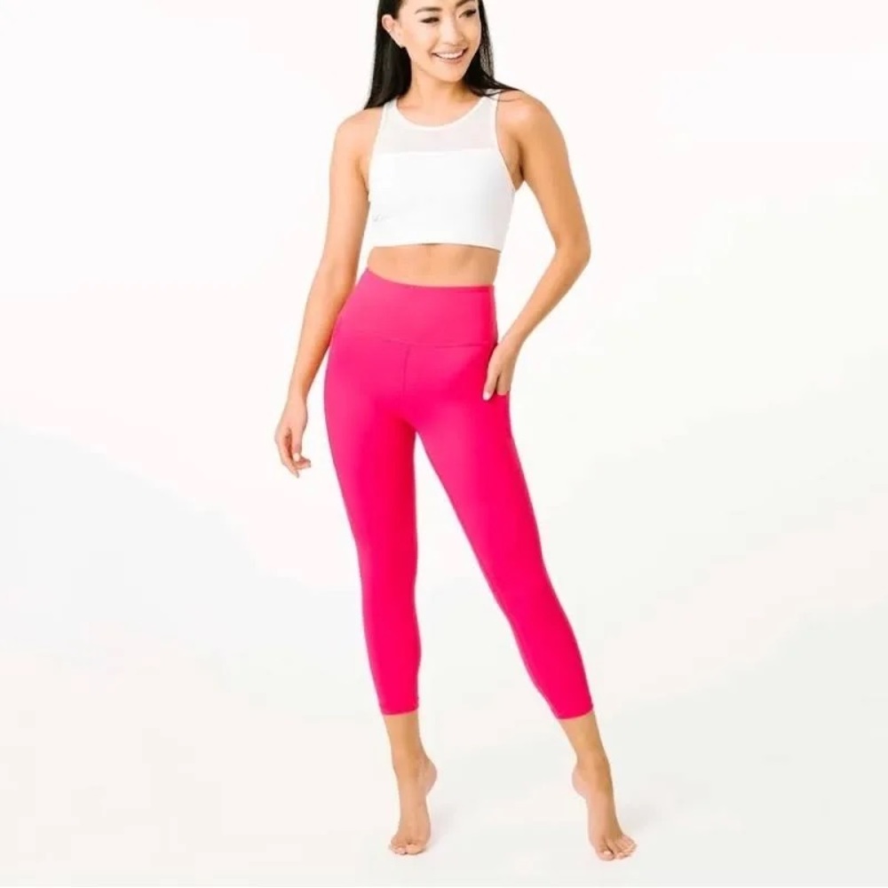 Zyia Party Pink Light n Tight Capri 20" RC